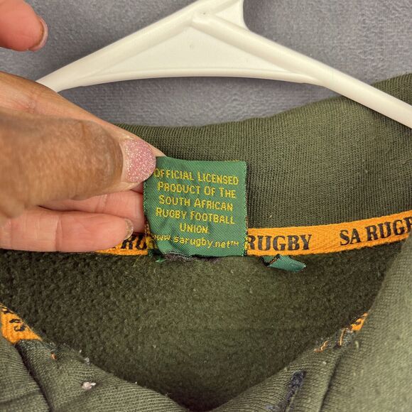 South African Rugby Pullover Sweatshirt Men Large Gazelle Vintage Football Union - Picture 4 of 11